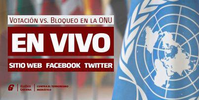 Cuba presents UN resolution demanding an end to U.S. blockade.