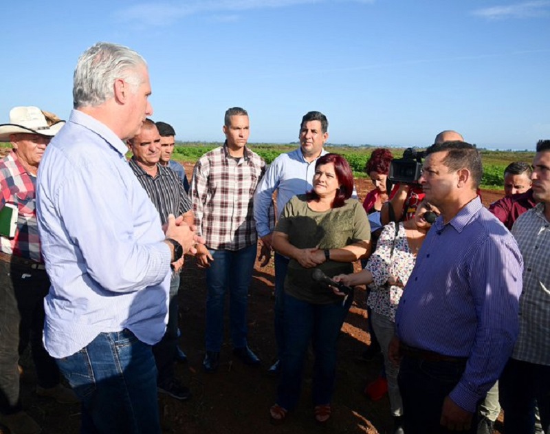 Cuban President Diaz-Canel visits Pinar del Rio province